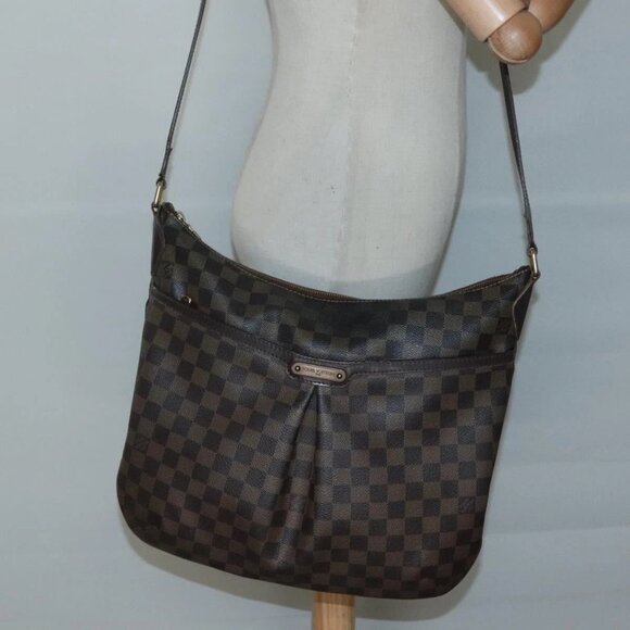 LOUIS VUITTON Damier Ebene Bloomsbury GM Shoulder Bag LV Auth - Picture 14 of 16